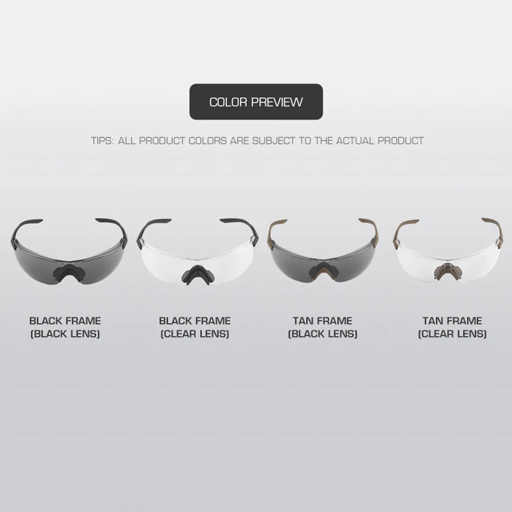 Gafas tácticas polarizadas para Airsoft y ciclismo - protección casco - imagen 2