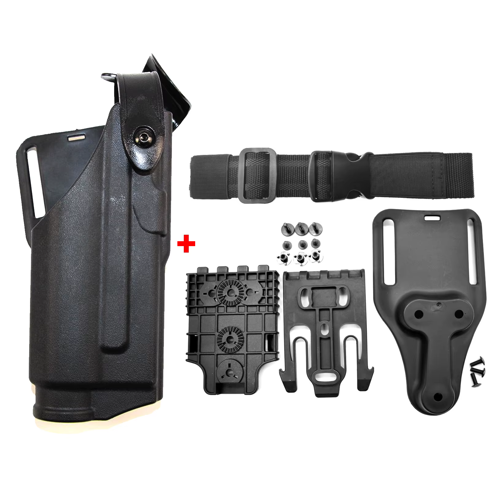 G17/G19: Soporte de pistola táctica con funda para linterna QLS 19-22 - imagen 3