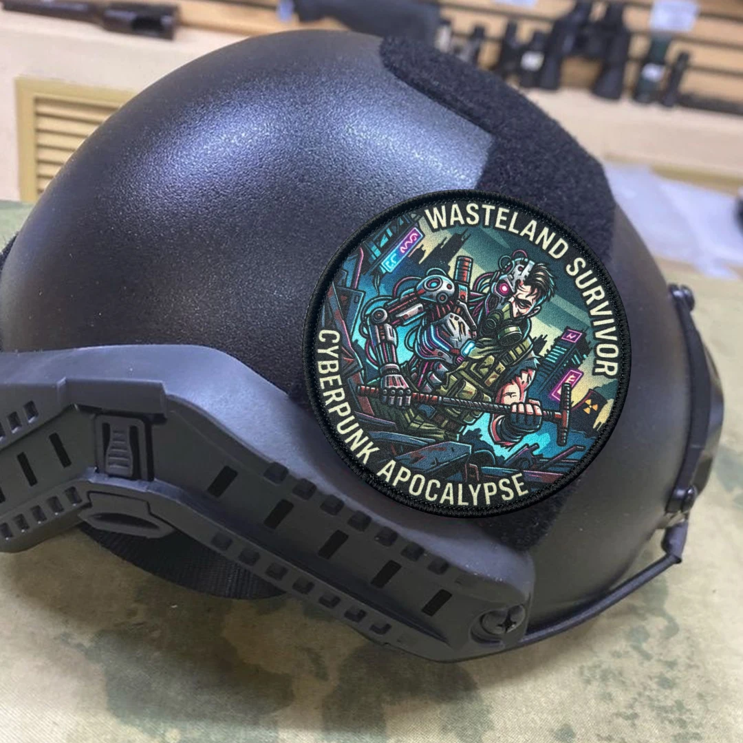 Diseño cyberpunk para combinar con otros parches y kits