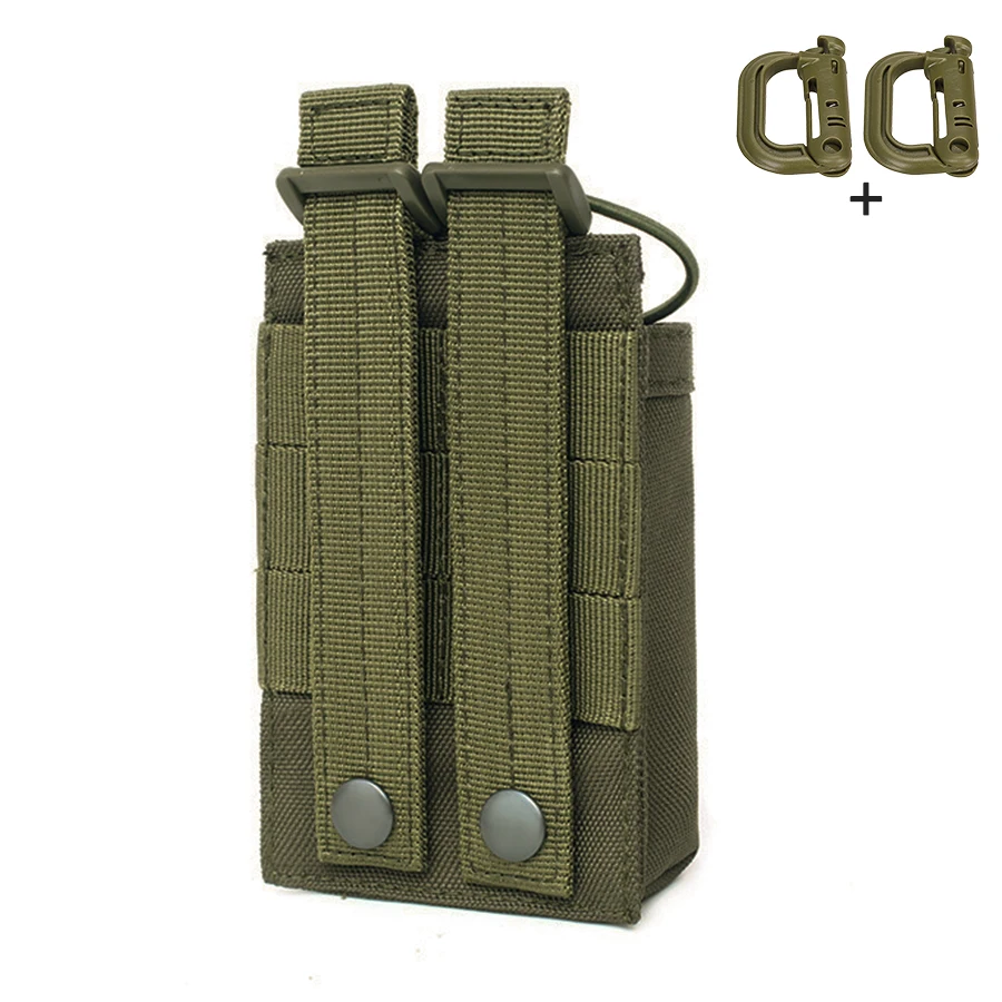 Funda walkie talkie MOLLE de nailon resistente con cordón ajustable - imagen 3