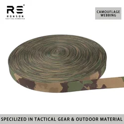 Cinta táctica camuflaje suizo poliéster duradero para correas