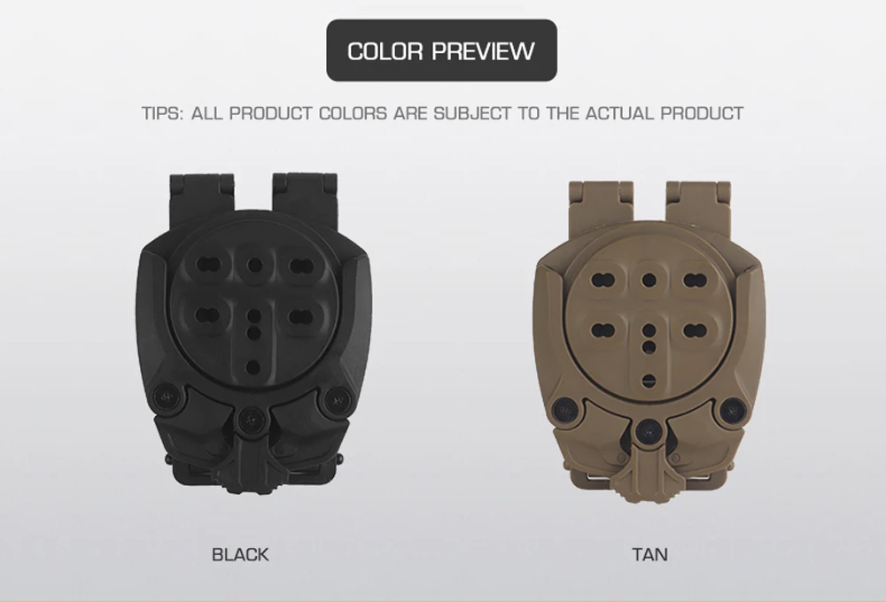 Detalle de la base modular de la funda