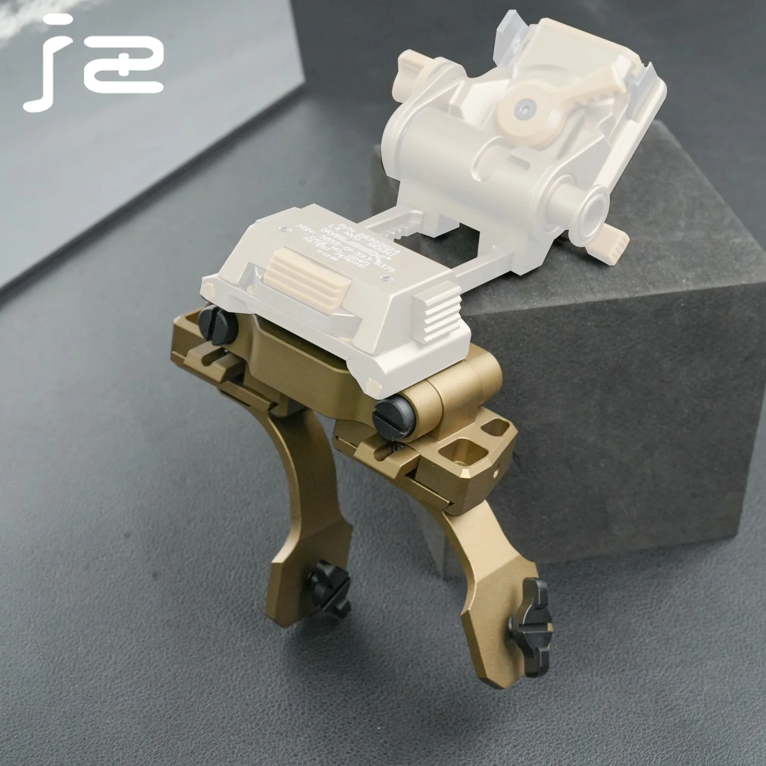Soporte NVG de casco en J doble brazo aluminio PVS-14 L4G24 - imagen 4