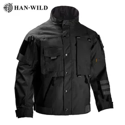 Chaqueta táctica impermeable hombre para caza y montaña