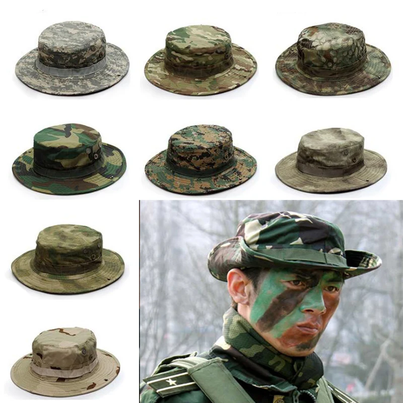Gorra Boonie táctica camuflaje – Sombrero militar para senderismo y caza - imagen 2