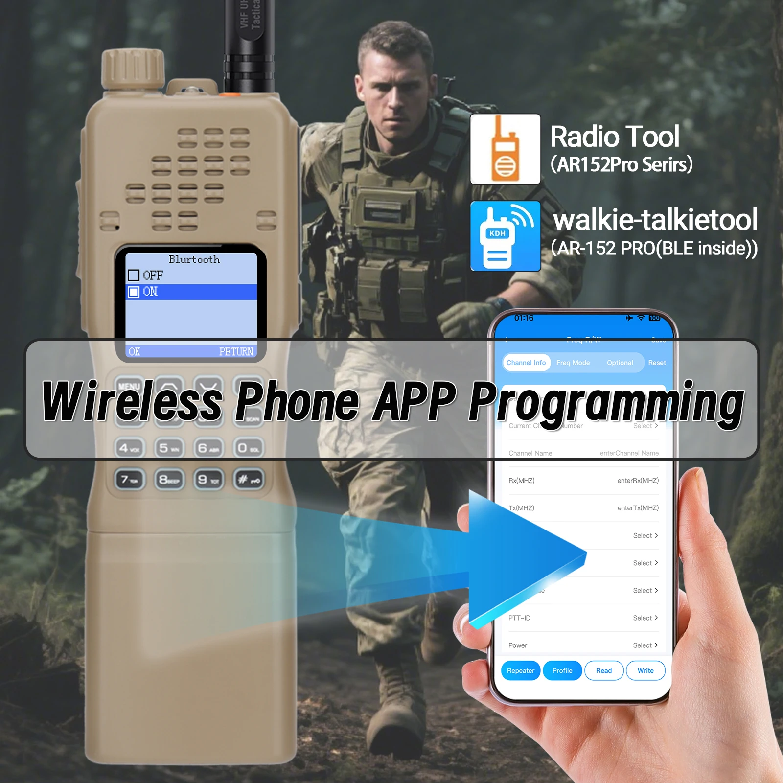 BAOFENG AR-152 PRO transceptor VHF/UHF con GPS para vehículo - imagen 3