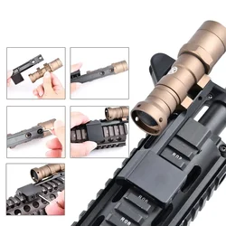 WADSN Montaje lateral desplazado linterna SureFire M300 M600 M-LOK