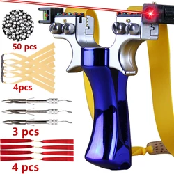 Tirachinas táctico con láser 4 colores – Caza, pesca y supervivencia