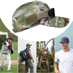 Gorra táctica de béisbol ripstop con visera ventilada para exterior