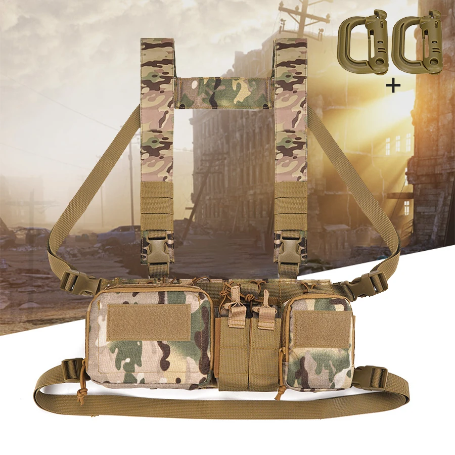 Bolsa táctica de pecho con arnés extensible para caza y entrenamiento - imagen 5