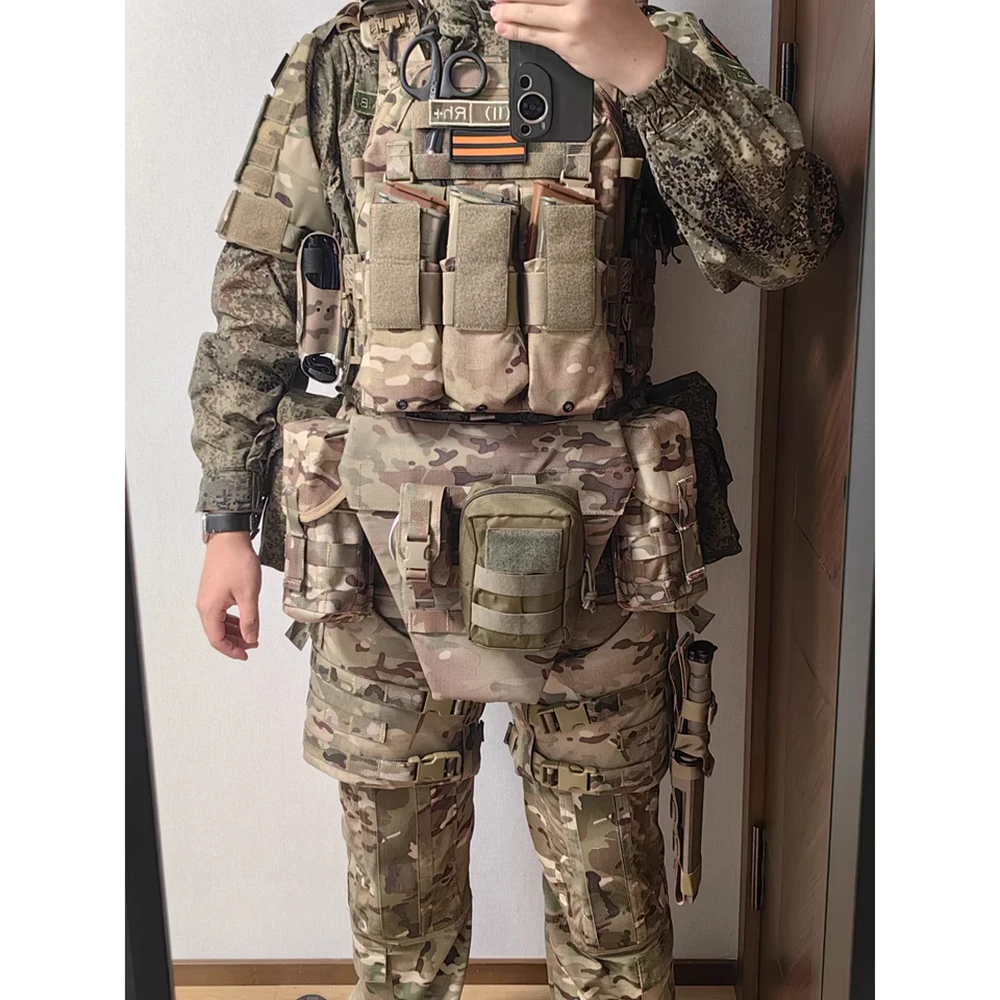 Nuevo montaje equipo táctico piernas tablero correas accesorios MOLLE