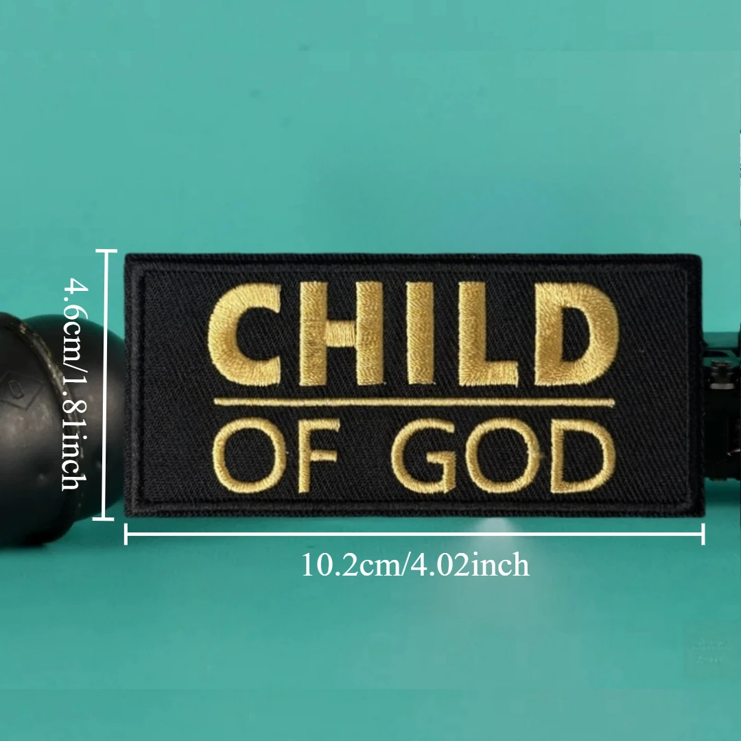 Parche bordado táctico moral niño de Dios – Aplique para ropa