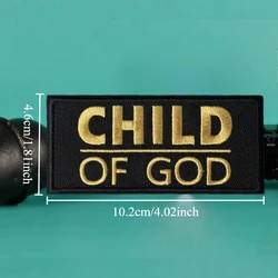 Parche bordado táctico moral niño de Dios – Aplique para ropa