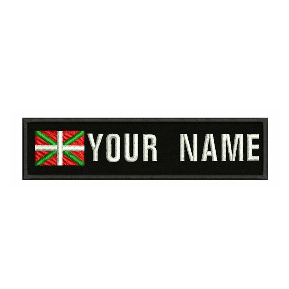 Parche táctico MOLLE bordado Bandera Vasca con nombre personalizado - imagen 5
