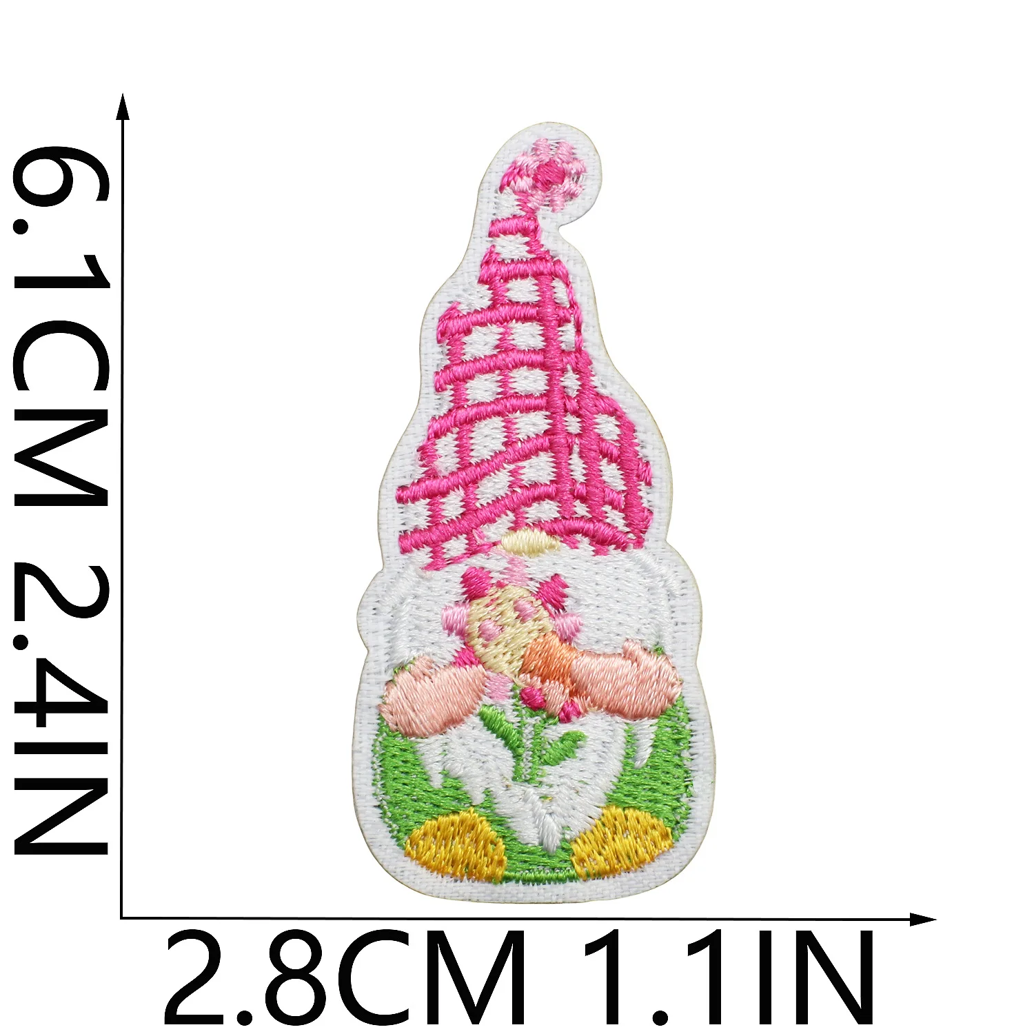 Parche bordado primavera con flores cálidas para ropa y equipo - imagen 2