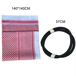 Aqel Rope Shemagh táctico Keffiyeh pañuelo cabezal desierto