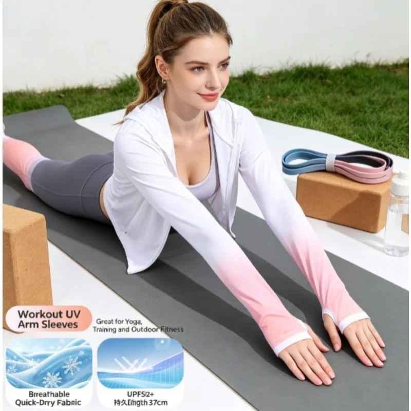 Brazaletes refrigerantes anti-UV – Mangas solares deportivas - imagen 2