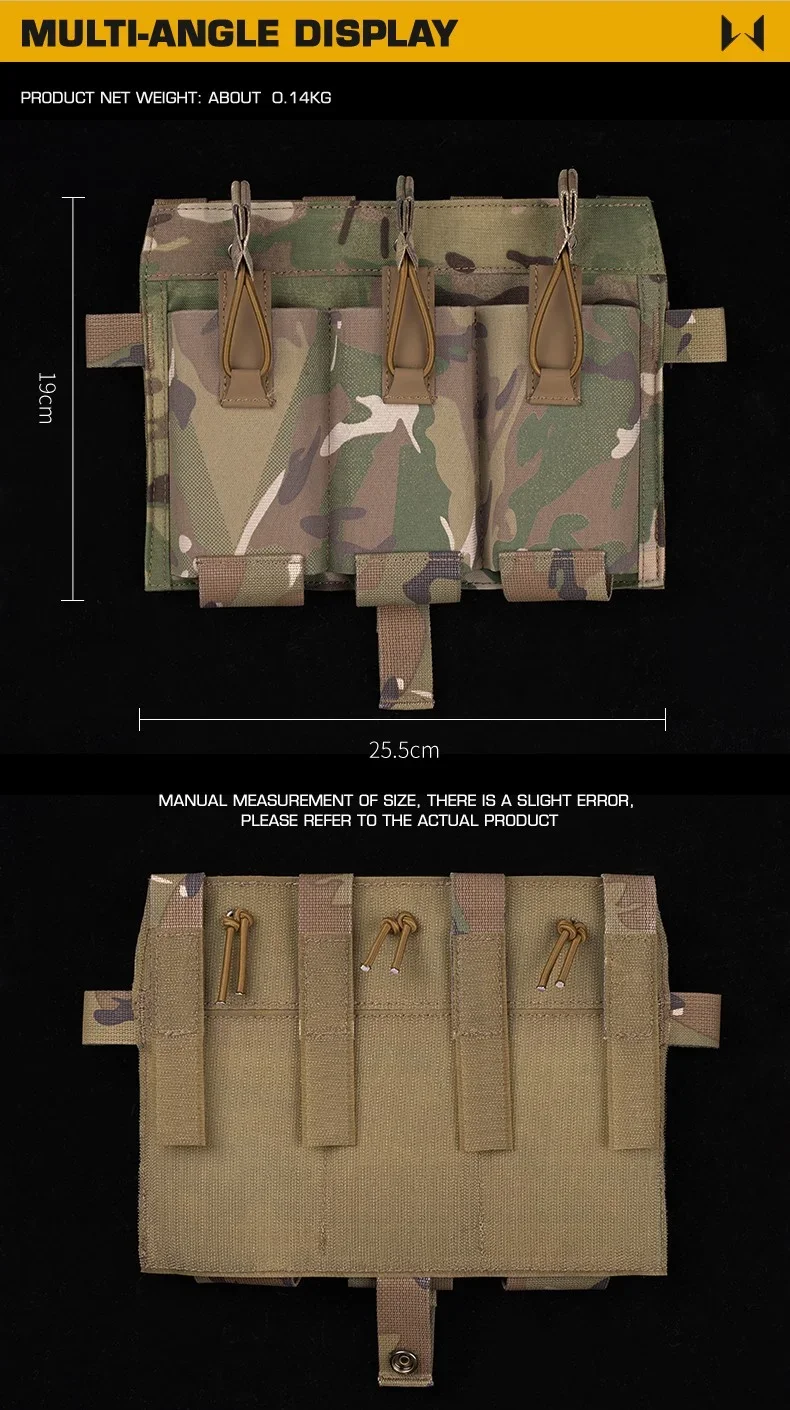 Panel frontal y sistema Molle