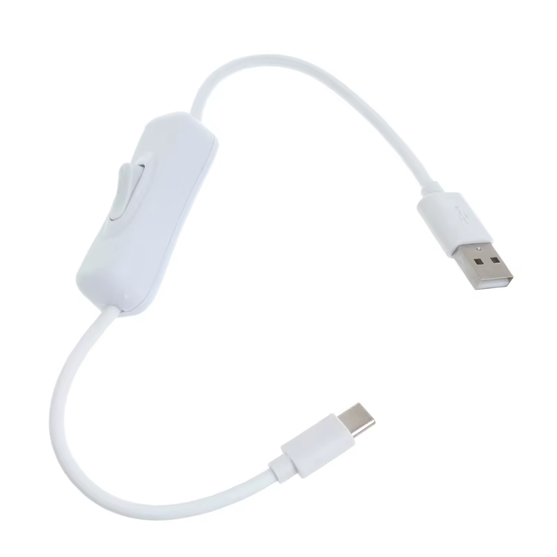 Detalle del conector USB-C y USB-A