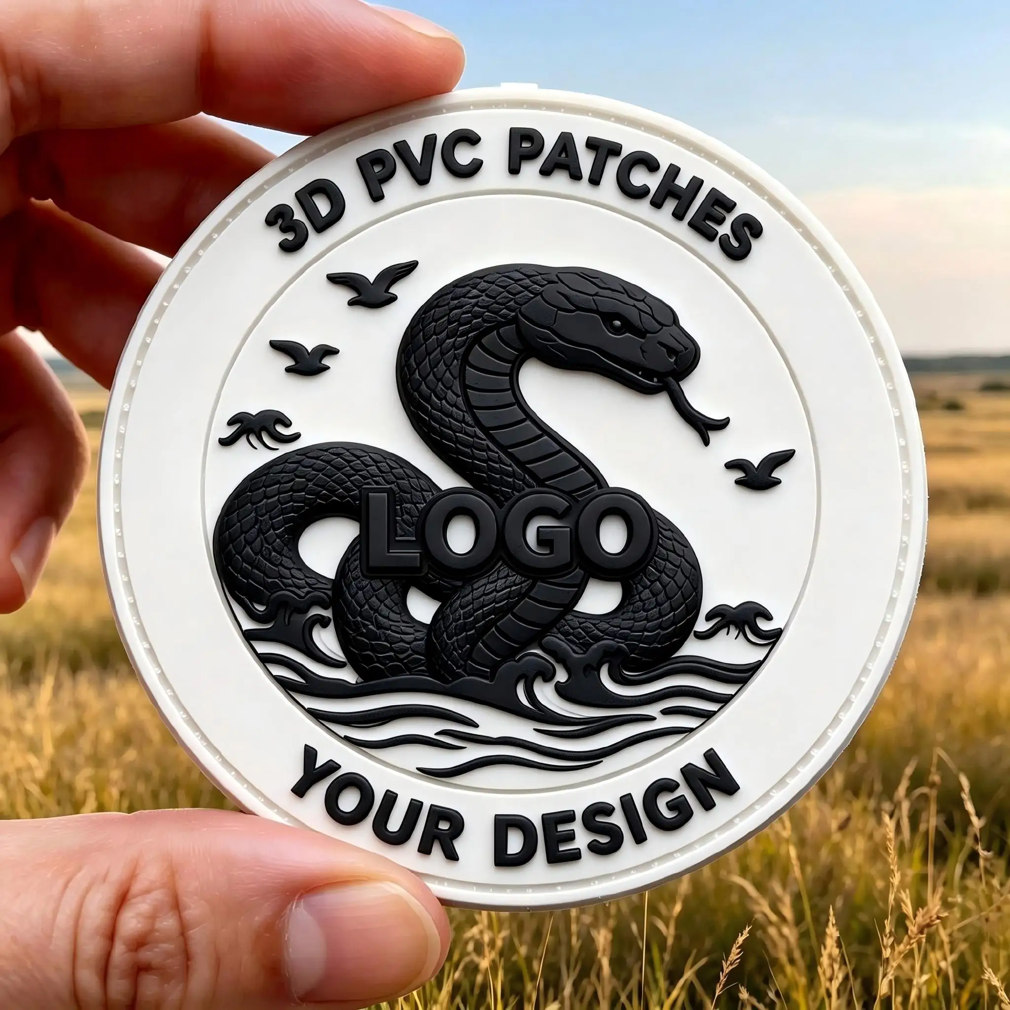 Parche PVC personalizado en relieve 3D para ropa y uniformes - imagen 4