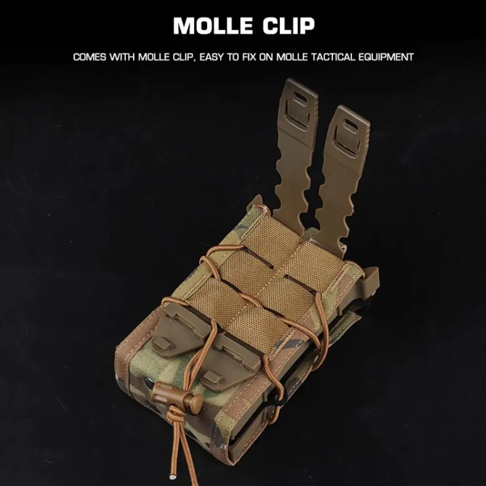 Bolsa MOLLE porta cargadores doble de liberación rápida para AR - imagen 4