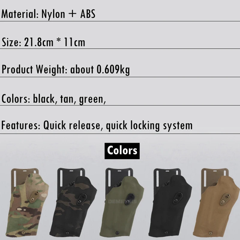 Funda táctica pistola P320 con linterna X300 para pierna - imagen 5