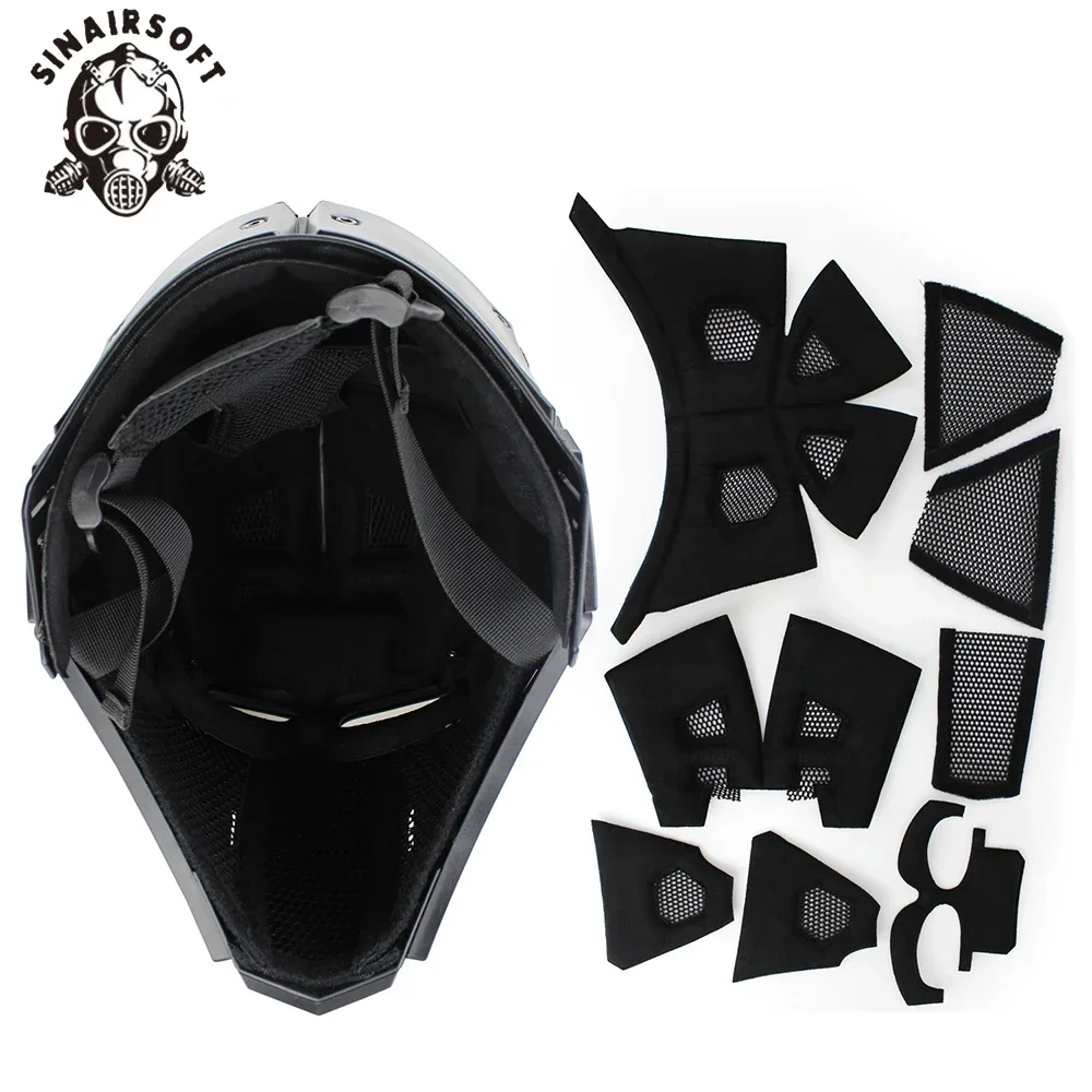 Casco táctico con máscara integrada para airsoft y paintball - imagen 2