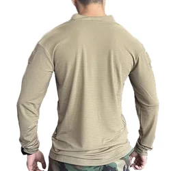 Camiseta táctica manga larga secado rápido RG verde transpirable