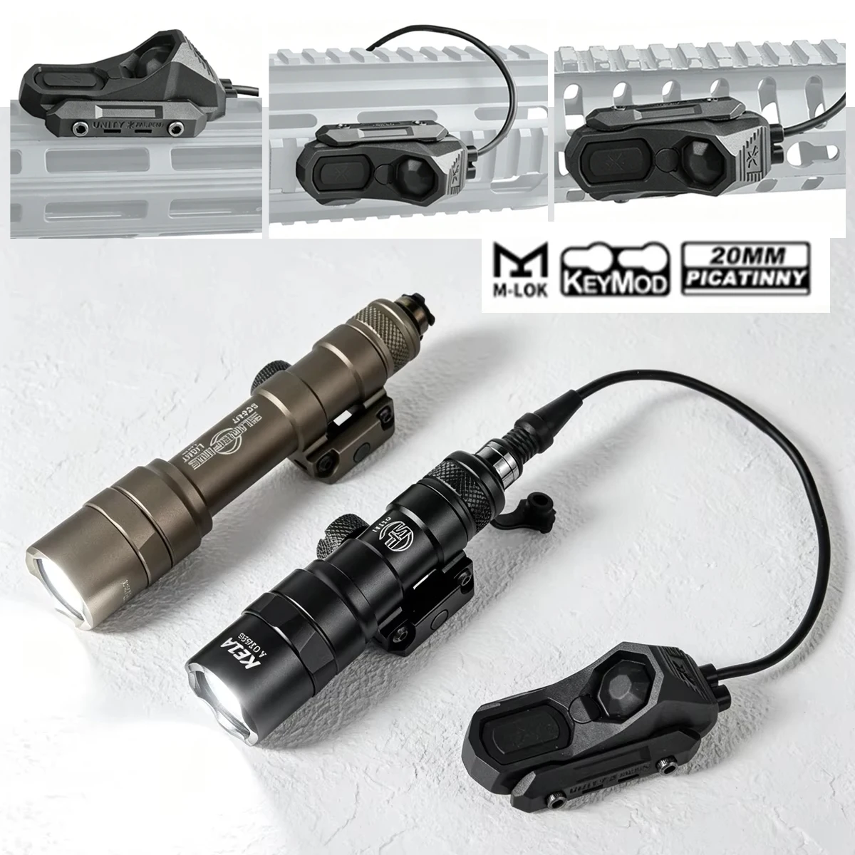 SureFire SF M300 linterna táctica riel Picatinny doble interruptor - imagen 4