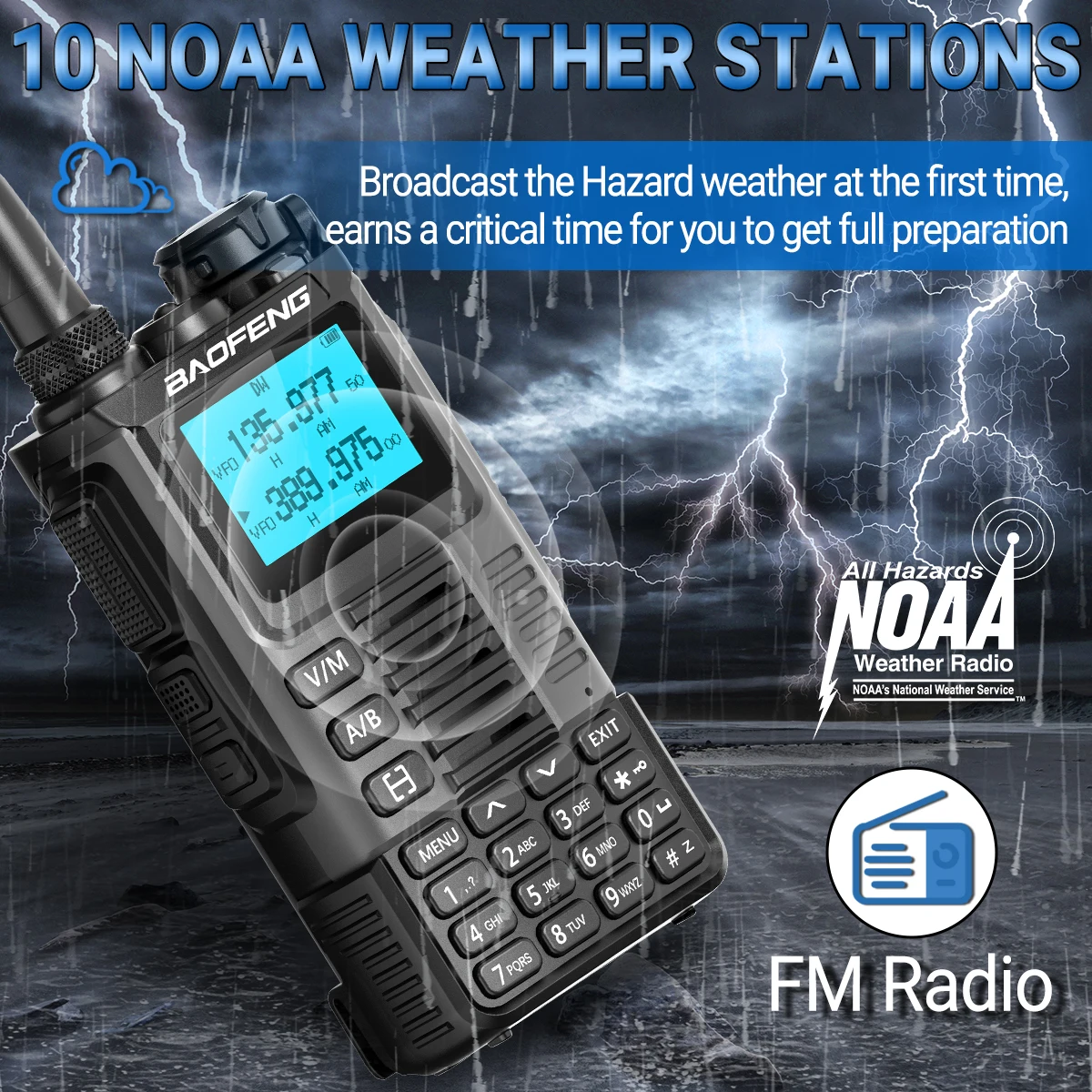 Baofeng UV-K67 Walkie talkie DTMF y NOAA para radioaficionados - imagen 5