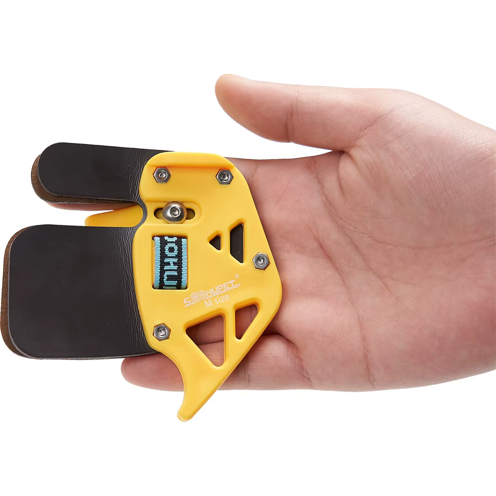 Toparchery protector dedo piel vaca – Tiro arco principiantes diestros