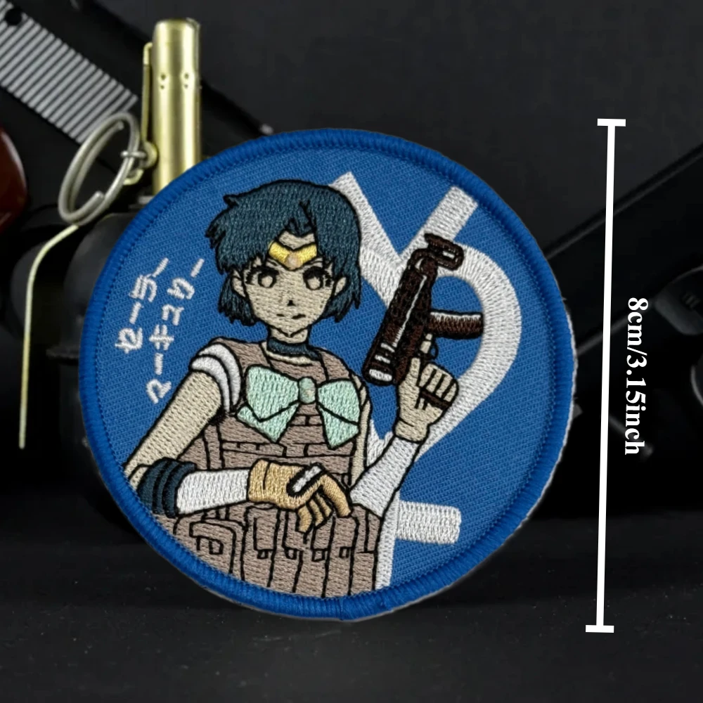 Parche táctico Sailor Moon Shooter – bordado para mochila