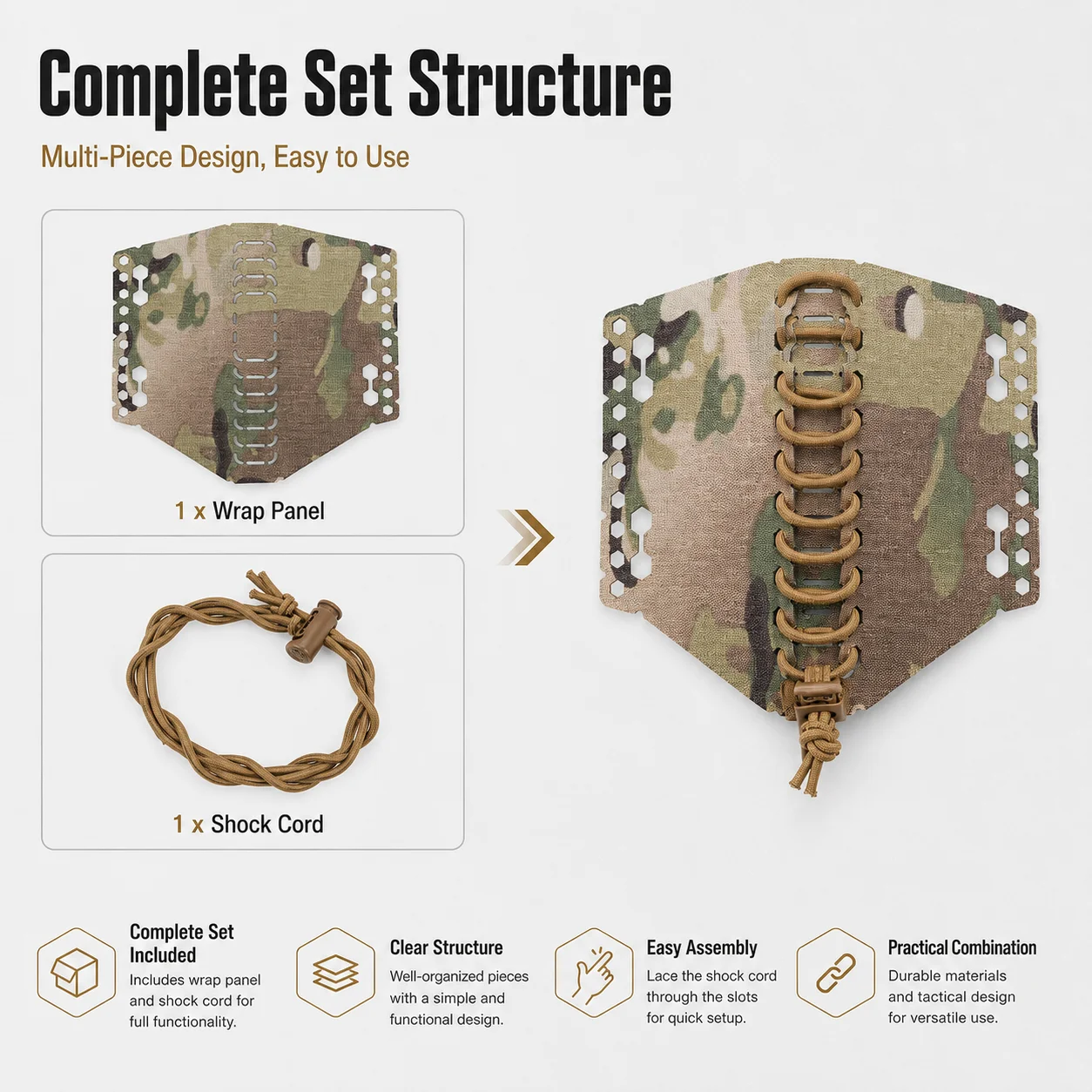 Funda térmica para guardamanos táctico, corte láser camuflaje - imagen 4
