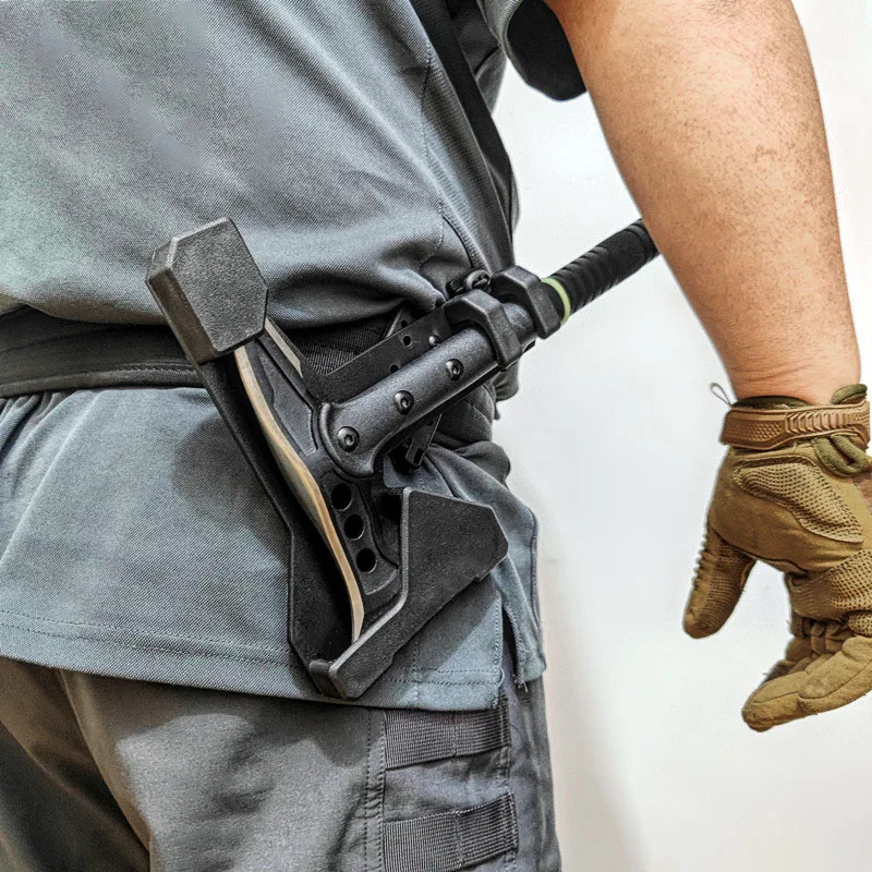 Hacha táctica de autodefensa para acampada y senderismo, martillo - imagen 5