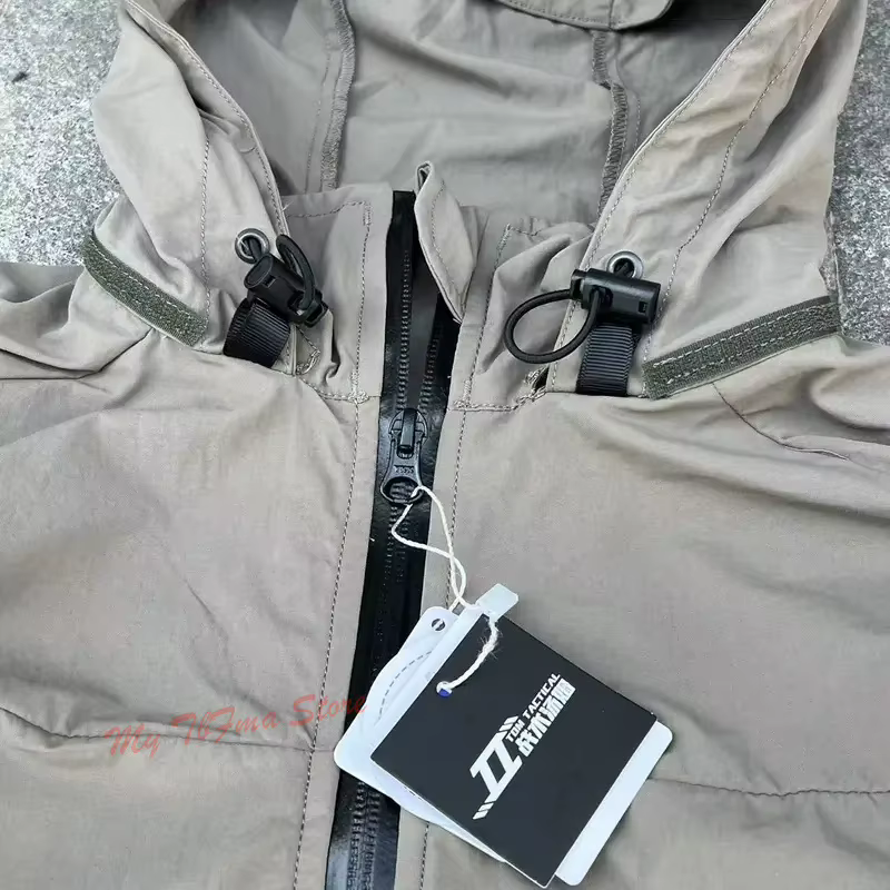 Chaqueta táctica PCU L5 Softshell gris impermeable con capucha - imagen 2