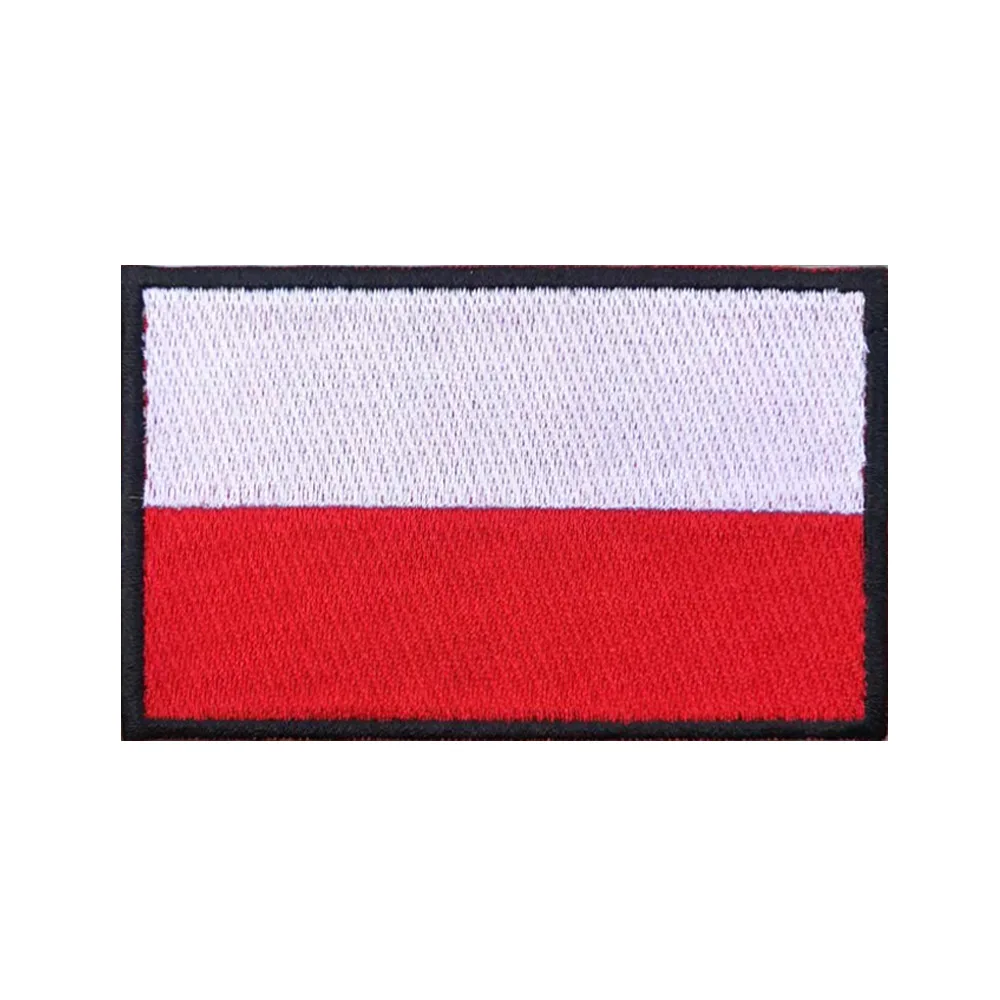 Parche bordado termoadhesivo bandera de Polonia – Militar - imagen 3