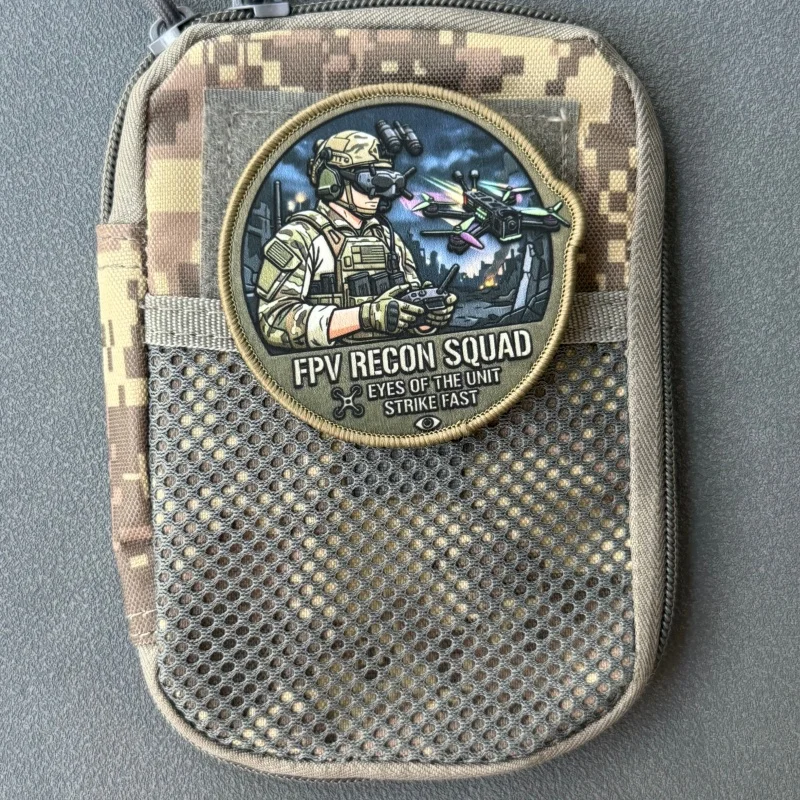 Parche táctico Moral FPV Recon Squad gancho y bucle
