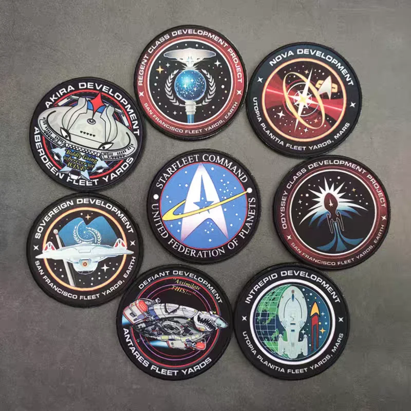 Parche bordado nave espacial Trek – para ropa, chaquetas y bolsos - imagen 3
