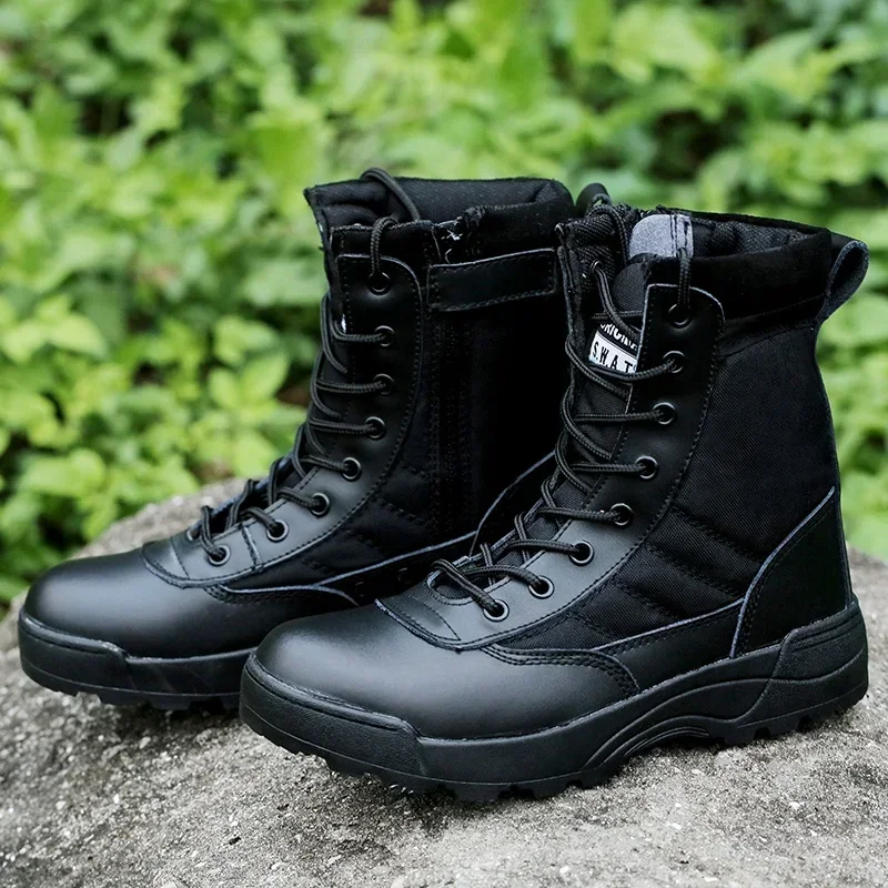 Botas combate SWAT cuero malla transpirable – Tobillo hombre - imagen 4