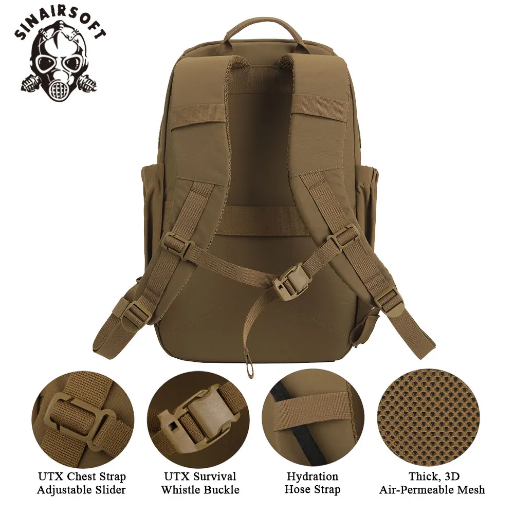 Mochila táctica MOLLE impermeable de nylon desmontable multicapa - imagen 2