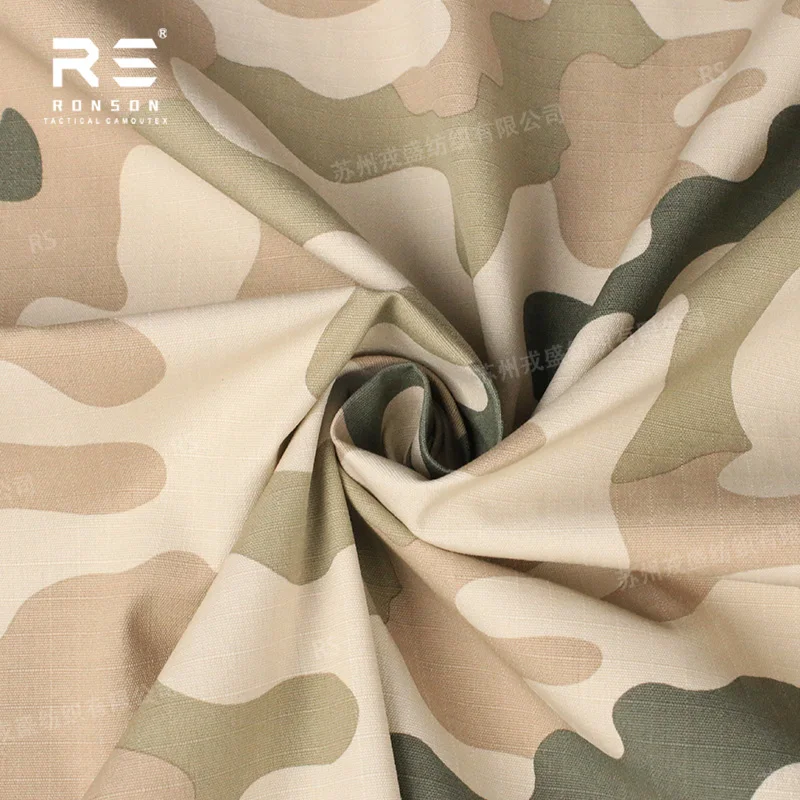 Tela camuflaje ripstop NYCO Desert Camo para uniformes tácticos - imagen 2