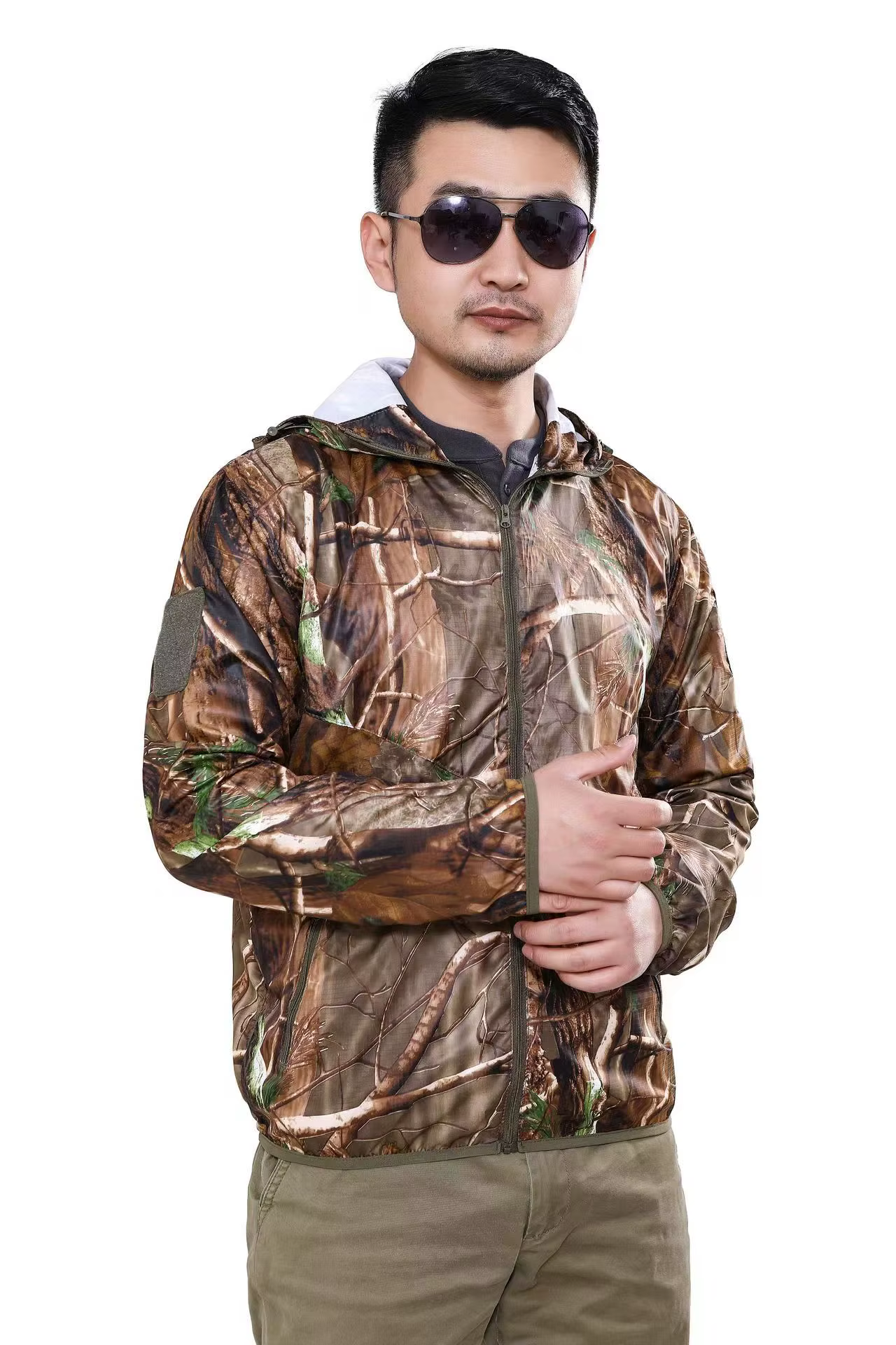 Chaqueta táctica rompevientos camuflaje biónico transpirable - imagen 2