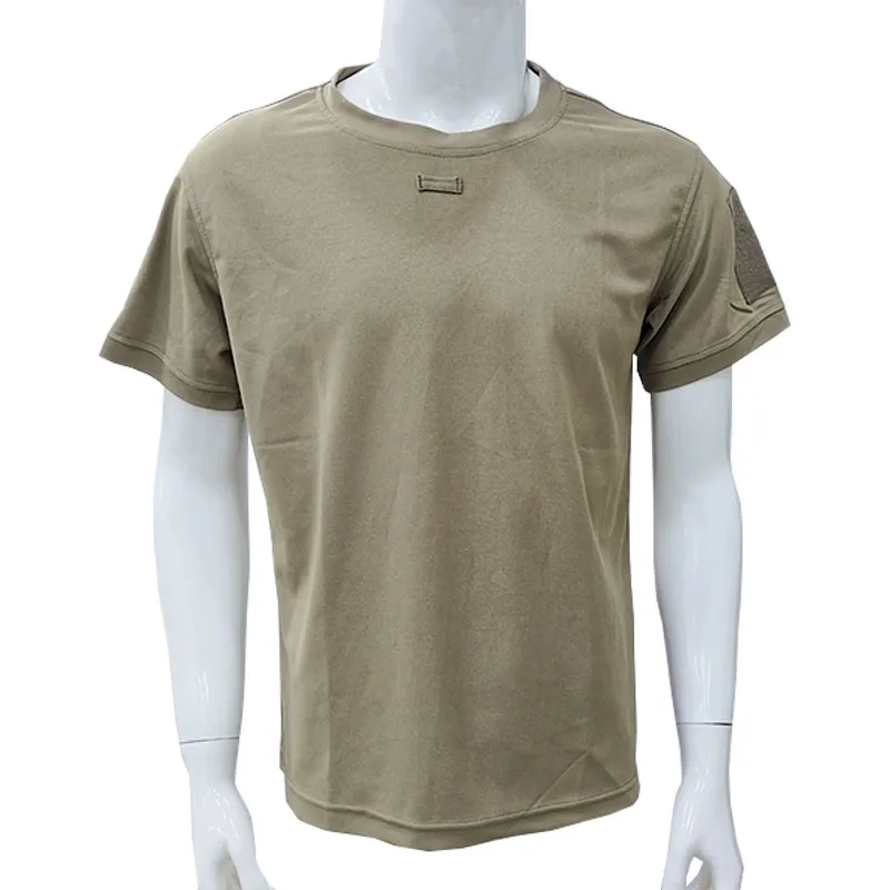 Camiseta táctica transpirable hombre para senderismo y gimnasio