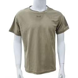 Camiseta táctica transpirable hombre para senderismo y gimnasio