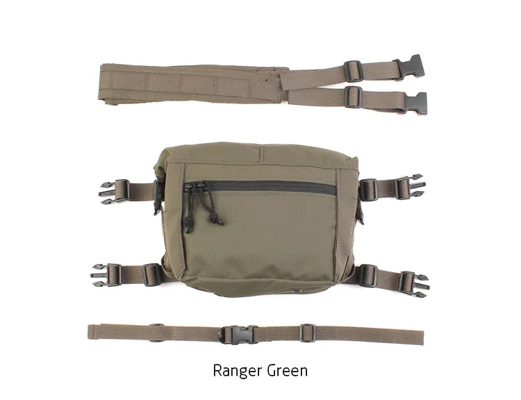 PEW Tactical kit extensión chaleco táctico MOLLE para pecho modular
