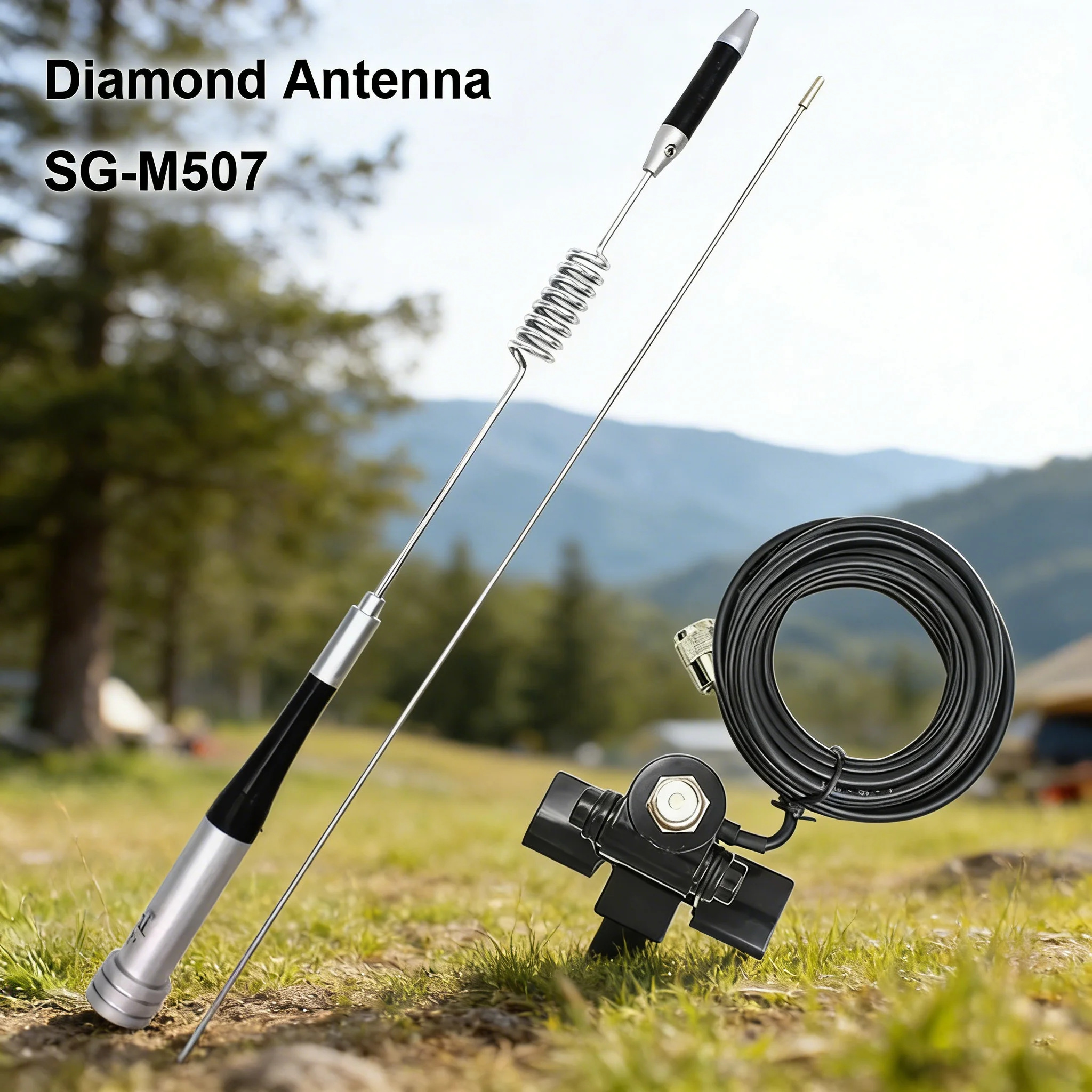 Diamond Antena móvil banda dual VHF/UHF para radio táctica - imagen 3