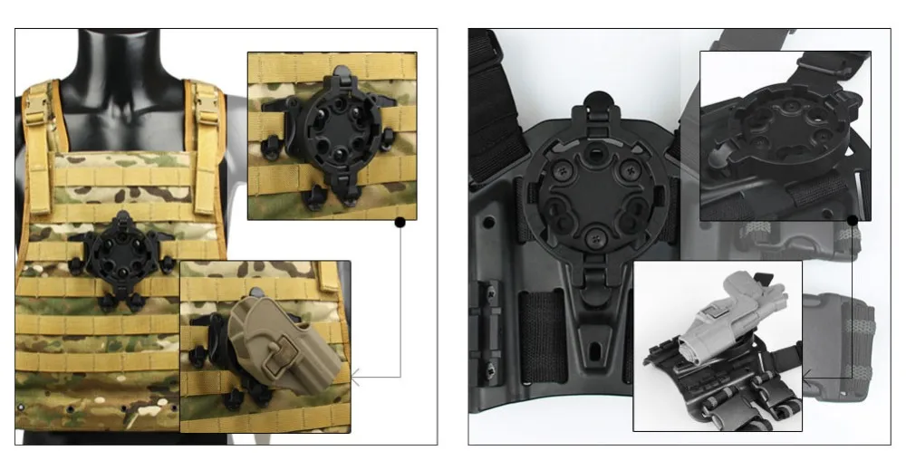 Funda montada en MOLLE