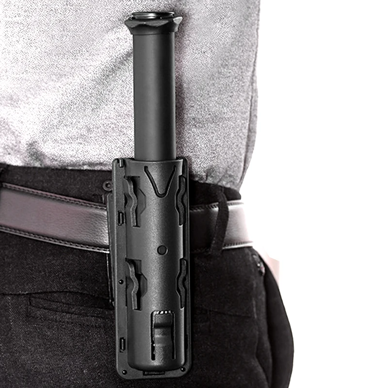 Funda ABS giratoria para portabastón retráctil – Negro, sistema MOLLE