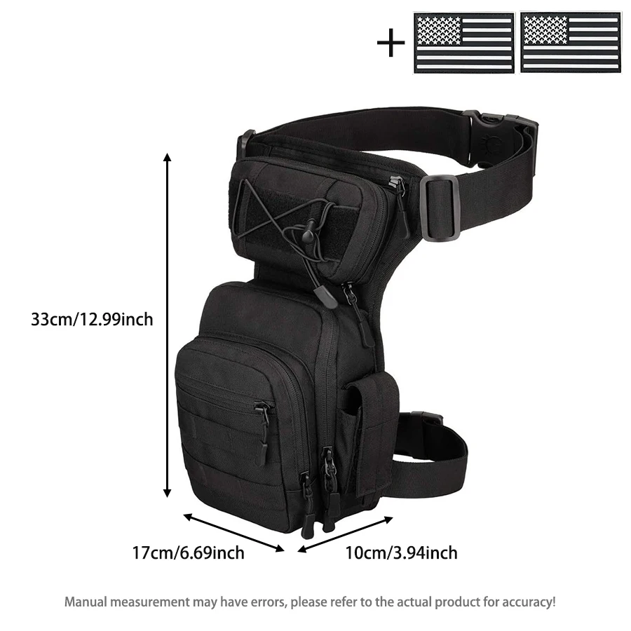 Bolsa de pierna táctica MOLLE ajustable nailon ripstop herramientas - imagen 2