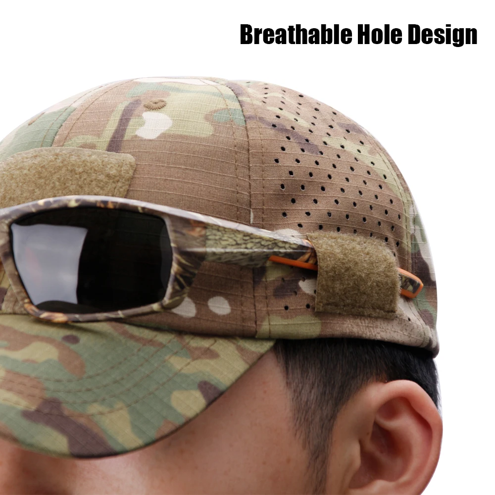 Gorra camuflaje transpirable con protección UV para exteriores